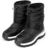 DREAM PAIRS Women’s Winter Snow Boots Waterproof Lightweight Warm Fashion Janara Mid Calf Boot(Black)