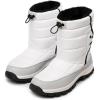 DREAM PAIRS Women’s Winter Snow Boots Waterproof Lightweight Warm Fashion Janara Mid Calf Boot(White)
