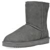 DREAM PAIRS Women’s Shorty-New Mid Calf Winter Snow Boots(Grey-classic)