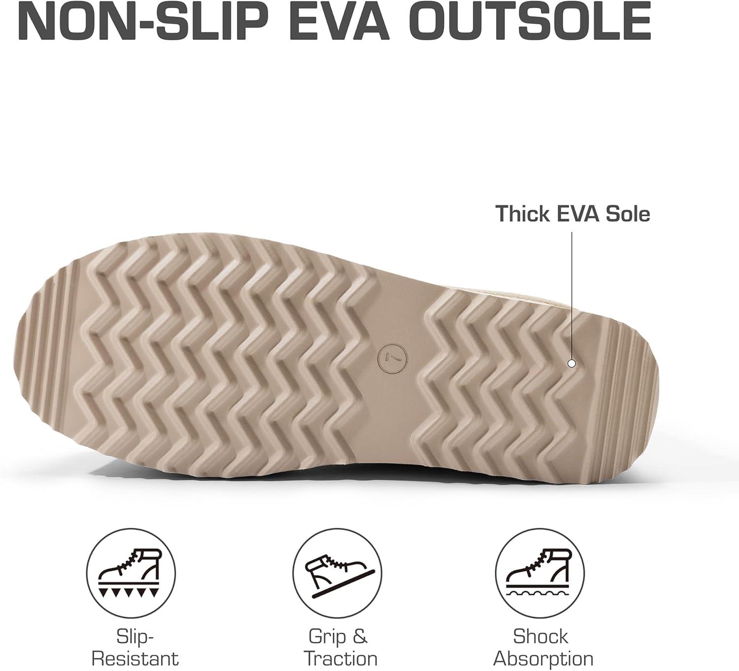 imageDREAM PAIRS Genuine Suede Classic Platform Boots for Women Water Resistant FuzzyClassic Ankle Winter Snow Low Boots with DIY Bows Faux Fur Lining Memory Foam AntiSlipSand