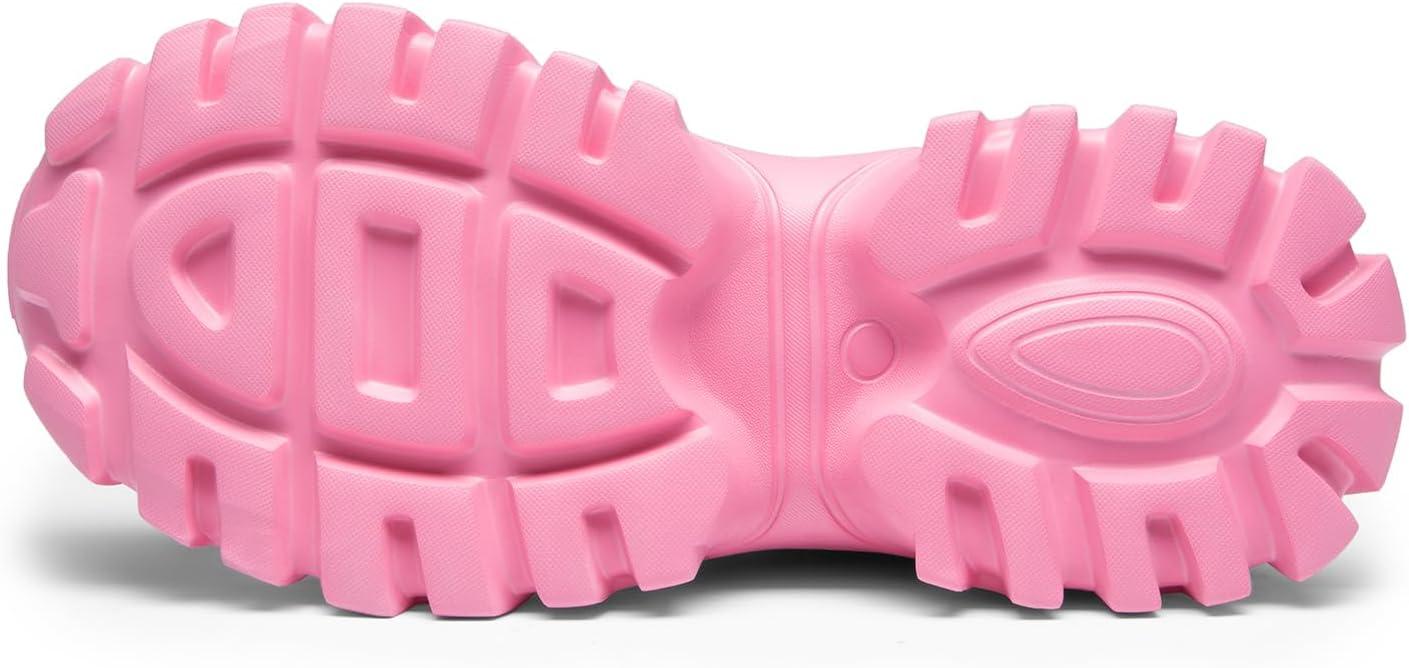 imageDREAM PAIRS Women Chunky Fashion Sneakers Platform Bold LaceUp Comfortable SneakersPinkbold
