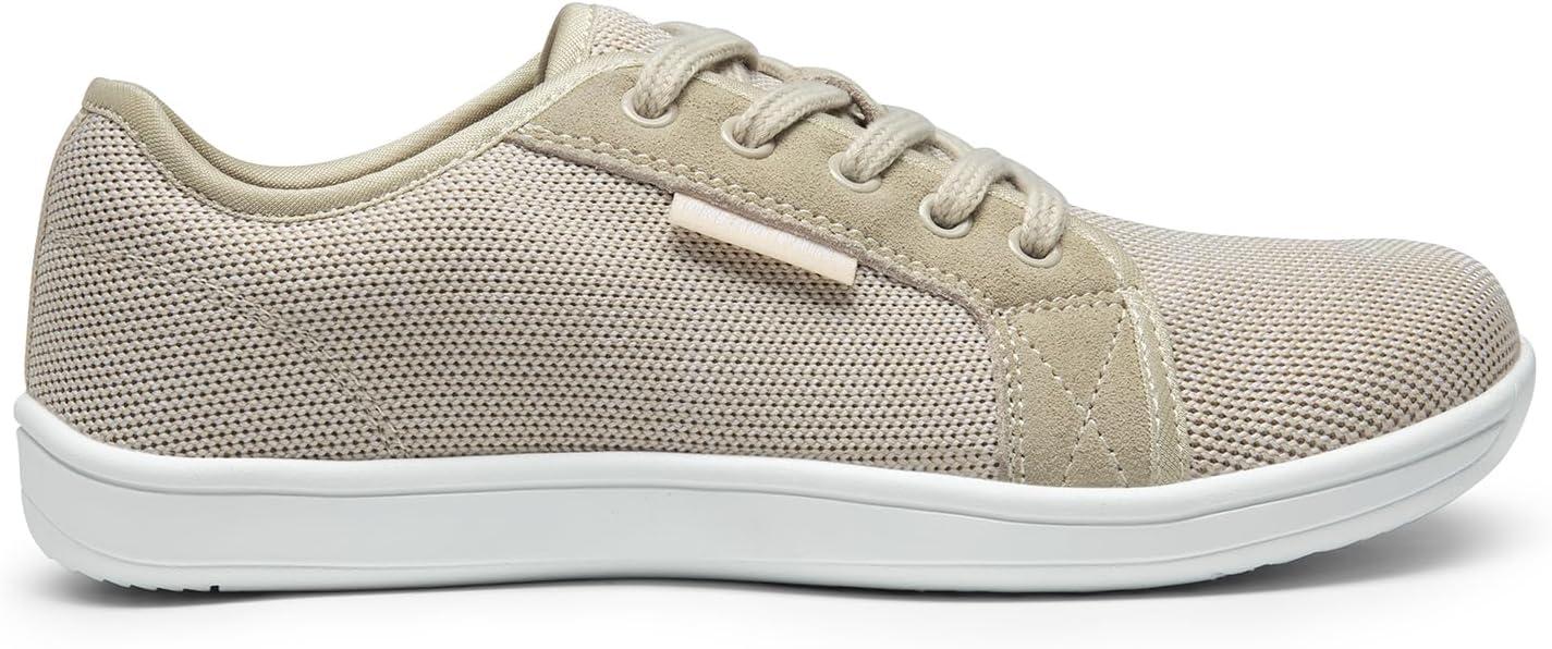 imageDREAM PAIRS Womens Barefoot Walking Wide Toe Box Zero Drop Minimalist Sneakers Non Slip Breathable Comfortable Lightweight Walking ShoesBeige
