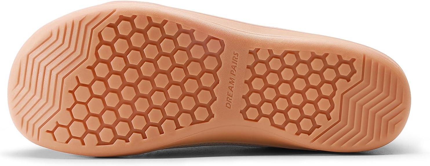 imageDREAM PAIRS Womens Barefoot Walking Wide Toe Box Zero Drop Minimalist Sneakers Non Slip Breathable Comfortable Lightweight Walking ShoesLight Brown