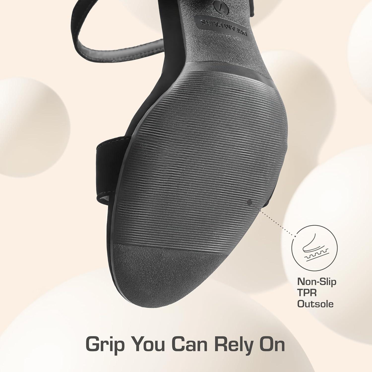 imageDREAM PAIRS Womens Chunky Heels Block Round Open Toe Ankle Strap Heel Fashion Wedding Party Comfort Dress Sandals ShoesBlacknubuck