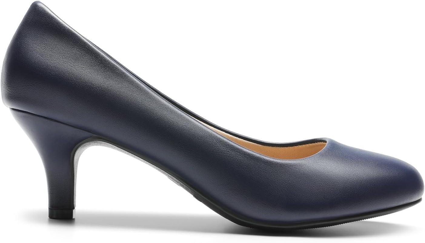 imageDREAM PAIRS Womens Dress Comfortable Low Heel Pump ShoesNavypu