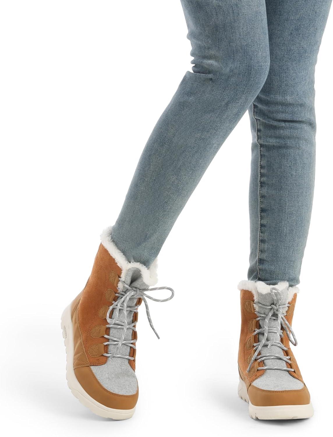 imageDREAM PAIRS Womens Winter Snow Boots Lace Up Warm Comfortable Faux Fur Lining Outdoor Ankle BootiesChestnut