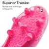 DREAM PAIRS Boys Girls Soccer Cleats Kids Youth Firm Ground Football Shoes for Little/Big Kid(Hot Pink)