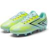 DREAM PAIRS Boys Girls Soccer Cleats Kids Youth Firm Ground Football Shoes for Little/Big Kid(Light Blue/Yellow)
