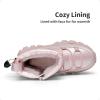 DREAM PAIRS Girls Boys Snow Boots Slip Resistant Outdoor Warm Ankle Winter Shoes Toddler/Little Kid(Pink)