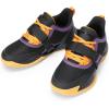 DREAM PAIRS Kids Basketball Shoes Boys Girls Low-top Sneakers Durable Sports Shoes Lace-up Breathable School Trainers for Little Big Kids Youth,Size 3 Little Kid,Black/Gold/Purple,SDBS2401K