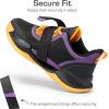 DREAM PAIRS Kids Basketball Shoes Boys Girls Low-top Sneakers Durable Sports Shoes Lace-up Breathable School Trainers for Little Big Kids Youth,Size 3 Little Kid,Black/Gold/Purple,SDBS2401K
