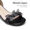 DREAM PAIRS Lace Up Low Heel Sandals for Girls Ankle Strap Dress Pump Strappy Gladiator Wedding Party Shoes for Little Kid/Big Kid(Black)