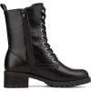 DREAM PAIRS Lace-up Combat Boots Mid-calf Military Winter Boot for Women(Black/Pu)