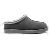 DREAM PAIRS Men’s Fuzzy Cozy Slippers Genuine Suede Indoor Outdoor Home Comfy Winter Slip On Cute Warm Memory Foam Furry Shoes FuzzyEasy(Grey)