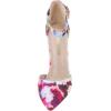 DREAM PAIRS Oppointed-Ankle Women’s Pointed Toe Ankle Strap D’Orsay High Heel Stiletto Pumps Shoes(Floral)