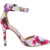 DREAM PAIRS Oppointed-Ankle Women’s Pointed Toe Ankle Strap D’Orsay High Heel Stiletto Pumps Shoes(Floral)