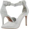 DREAM PAIRS Oppointed-Ankle Women’s Pointed Toe Ankle Strap D’Orsay High Heel Stiletto Pumps Shoes(Silver/Glitter)
