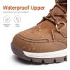 DREAM PAIRS Waterproof Snow Boots for Women, Faux Fur Cozy Warm Insulated Winter Boots Lace Up Mid-Calf Outdoor Shoes for Walking Hiking Hespera(Tan)
