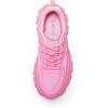 DREAM PAIRS Women Chunky Fashion Sneakers Platform Bold Lace-Up Comfortable Sneakers.(Pink-bold)