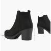 DREAM PAIRS Women’s Ankle Boots Chunky Heel Platform Fall Heeled Short Booties Shoes(Black)