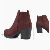 DREAM PAIRS Women’s Ankle Boots Chunky Heel Platform Fall Heeled Short Booties Shoes(Burgundy)