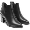 DREAM PAIRS Women’s Ankle Boots Chunky Heel Pointed Toe Short Booties Shoes(All Black)