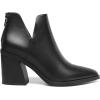 DREAM PAIRS Women’s Ankle Boots Chunky Heel Pointed Toe Short Booties Shoes(All Black)