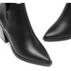 DREAM PAIRS Women’s Ankle Boots Chunky Heel Pointed Toe Short Booties Shoes(All Black)