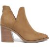 DREAM PAIRS Women’s Ankle Boots Chunky Heel Pointed Toe Short Booties Shoes(Light Brown-suede)