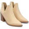 DREAM PAIRS Women’s Ankle Boots Chunky Heel Pointed Toe Short Booties Shoes(Nude-suede)