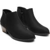 DREAM PAIRS Women’s Ankle Boots Low Chunky Heel Comfortable Short Fall Booties Shoes(Black-suede)