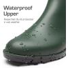 DREAM PAIRS Women’s Ankle Rain Boots Chelsea Short Boots Waterproof Elastic Slip On Lightweight Comfortable Garden Outdoor Shoes(Olive Green)