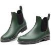 DREAM PAIRS Women’s Ankle Rain Boots Chelsea Short Boots Waterproof Elastic Slip On Lightweight Comfortable Garden Outdoor Shoes(Olive Green)