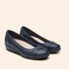 DREAM PAIRS Women’s Ballet Flats Business Office Work Dress Shoes Comfortable Dressy Flats for Women(Navy)