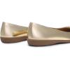DREAM PAIRS Women’s Ballet Flats, Comfortable Round Toe Slip on Dressy Work Office Shoes with Arch Support(Gold)