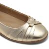 DREAM PAIRS Women’s Ballet Flats, Comfortable Round Toe Slip on Dressy Work Office Shoes with Arch Support(Gold)