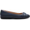 DREAM PAIRS Women’s Ballet Flats, Comfortable Round Toe Slip on Dressy Work Office Shoes with Arch Support(Navy)