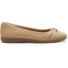 DREAM PAIRS Women’s Ballet Flats, Comfortable Round Toe Slip on Dressy Work Office Shoes with Arch Support(Nude)