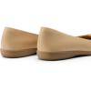DREAM PAIRS Women’s Ballet Flats, Comfortable Round Toe Slip on Dressy Work Office Shoes with Arch Support(Nude)