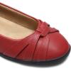 DREAM PAIRS Women’s Ballet Flats, Comfortable Round Toe Slip on Dressy Work Office Shoes with Arch Support(Red)