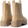DREAM PAIRS Women’s Chelsea Ankle Boots Square Toe Fashion Low Heel Lug Sole Platform Fall Booties Shoes(Nude-nubuck)