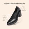DREAM PAIRS Women’s Chunky Closed Toe Low Block Heels Work Pumps Comfortable Round Toe Dress Wedding Shoes Nereida(Black)