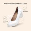DREAM PAIRS Women’s Chunky Closed Toe Low Block Heels Work Pumps Comfortable Round Toe Dress Wedding Shoes Nereida(White)