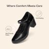DREAM PAIRS Women’s Chunky Low Block Heels Mary Jane Closed Toe Work Pumps Comfortable Round Toe Dress Wedding Shoes EDENIA(Black)