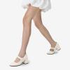 DREAM PAIRS Women’s Closed-Toe Pumps(Bright Beige White)