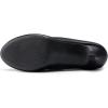 DREAM PAIRS Women’s Dress Comfortable Low Heel Pump Shoes(Black-pu)