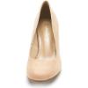 DREAM PAIRS Women’s Dress Comfortable Low Heel Pump Shoes(Nude/Suede)