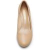 DREAM PAIRS Women’s Dress Comfortable Low Heel Pump Shoes(Nude-pu)