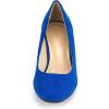 DREAM PAIRS Women’s Dress Comfortable Low Heel Pump Shoes(Royal/Blue)