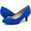 DREAM PAIRS Women’s Dress Comfortable Low Heel Pump Shoes(Royal/Blue)